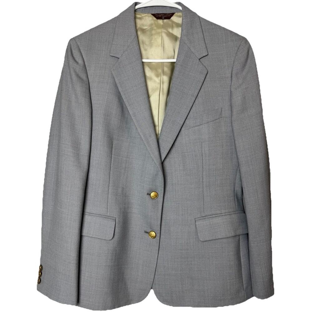 Women’s Vintage Blazer 1970s Cricketeer Tailored Woman Fitted Professional Sz 12